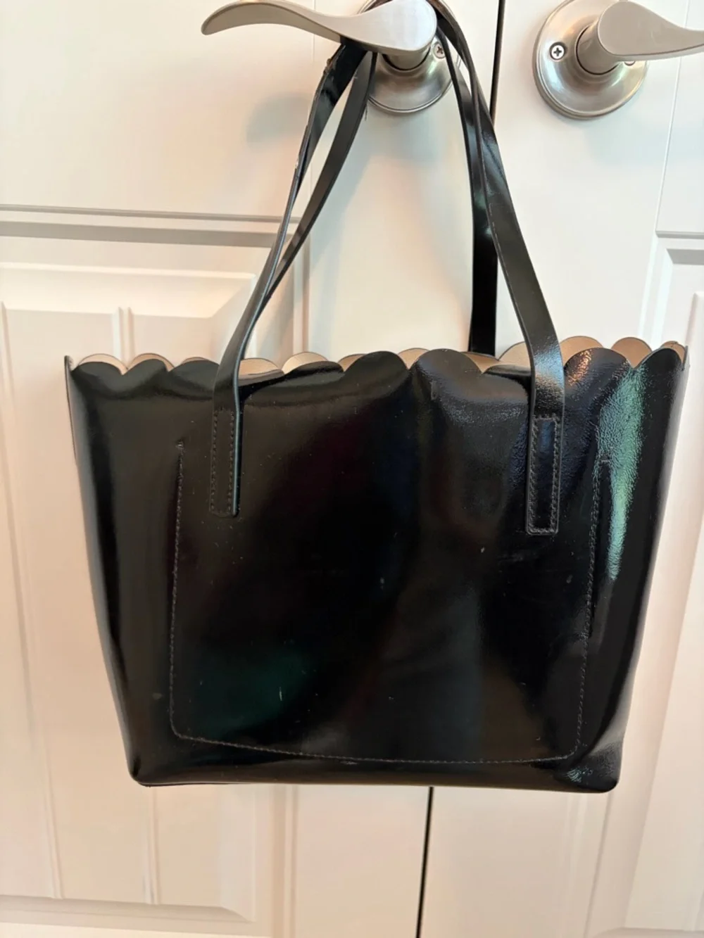 KATE SPADE Lily Avenue Patent Leather Small‎ Carrigan Tote Purse Bag Black